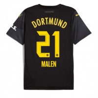 Billiga Borussia Dortmund Donyell Malen #21 Borta fotbollskläder 2024-25 Kortärmad